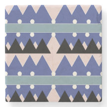 Motif Turquoise Géométrique bleu rose