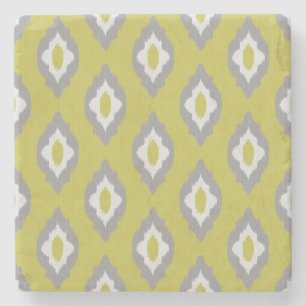 Dessous-de-verre En Pierre Motif vintage d'Ikat