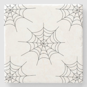 Dessous-de-verre En Pierre Motif Web Halloween Spider Dessous de verre de pie