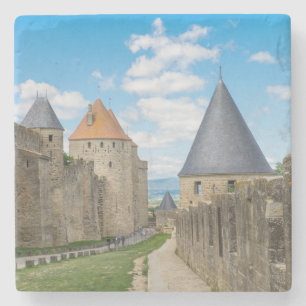 Dessous-de-verre En Pierre Murs médiévaux de Carcassonne