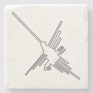 Dessous-de-verre En Pierre Nazca Pérou oiseau ancien géoglyphe symbole mystèr