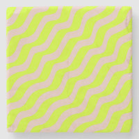 Neon Vert Lime Et Grandes Tailles Abstraites Beige