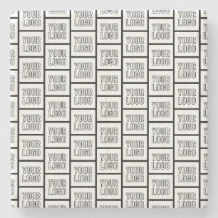 Dessous-de-verre En Pierre N'importe quel Motif de répétition de logo ou d'im