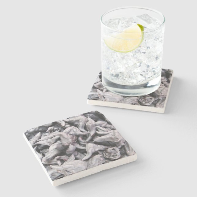 Dessous-de-verre En Pierre Noix de buffle - Water Caltrop (Côté)