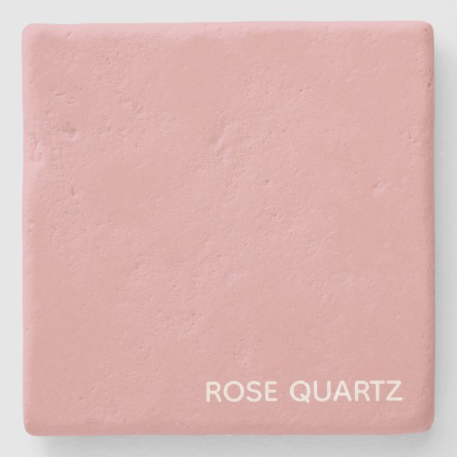 Dessous-de-verre En Pierre Nom de couleur rose quartz rose (Devant)