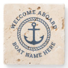 Nom du bateau personnalisé bienvenue à bord de l'a
