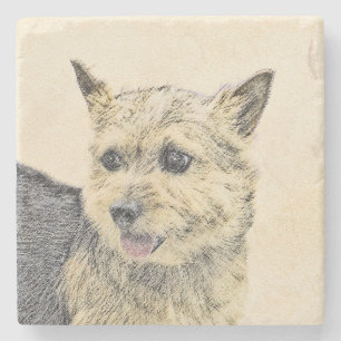Dessous-de-verre En Pierre Norwich Terrier Peinture - Cute Original Chien Art