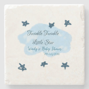 Dessous-de-verre En Pierre Nuages bleus scintillant Twinkle Little Star bébé