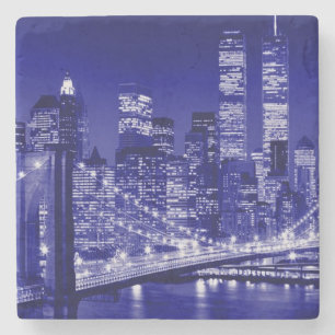 Dessous-de-verre En Pierre Nuit bleue à New York