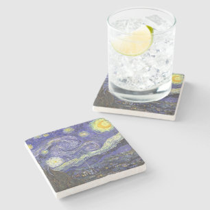 Dessous-de-verre En Pierre Nuit étoilée par Vincent van Gogh