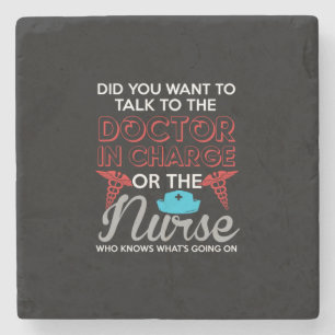 Dessous-de-verre En Pierre Nurse The Doctor in Charge Or The Nurse