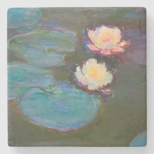 Dessous-de-verre En Pierre Nymphéas de Monet Étang aux Nymphéas Peinture de N