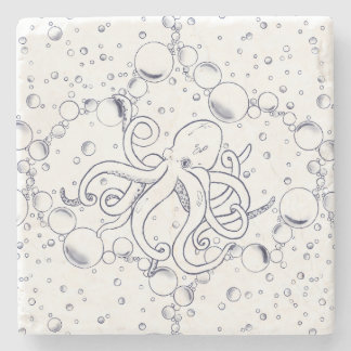 Dessous-de-verre En Pierre Octopus Bubble Drift