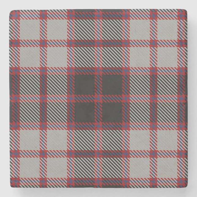 Dessous-de-verre En Pierre Old Scots Tavern Clan MacPherson Tartan (Devant)