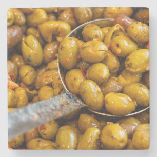 Dessous-de-verre En Pierre Olives épicées Nocellara Etnea