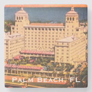 Dessous-de-verre En Pierre Palm Beach, Floride - Vintage Skyline Photo