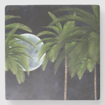 Palmiers contre la lune