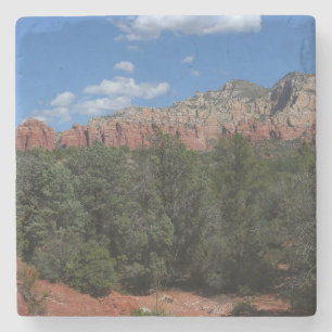 Dessous-de-verre En Pierre Panorama des rochers rouges à Sedona Arizona