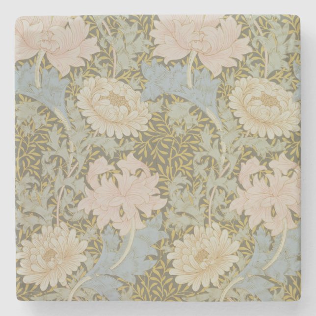 Dessous-de-verre En Pierre Papier peint de "chrysanthème", 1876 (papier (Devant)