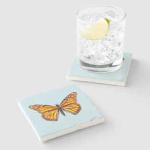 Dessous-de-verre En Pierre Papillon monarque