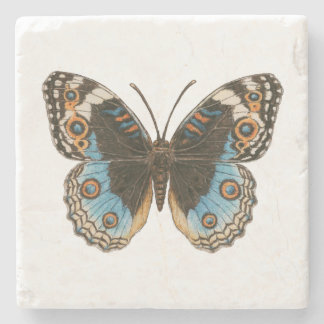 Dessous-de-verre En Pierre Papillon Pansy Bleu