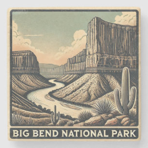 Dessous-de-verre En Pierre Parc national Big Bend