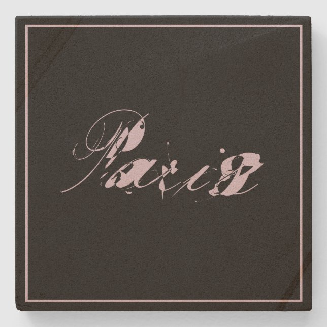 Dessous-de-verre En Pierre Paris (Devant)