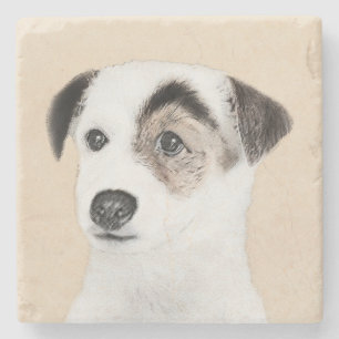 Dessous-de-verre En Pierre Parson Jack Russell Terrier Peinture - Chien Art