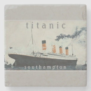 Dessous-de-verre En Pierre Parti TITANIQUE Vintage White Star Line Ship