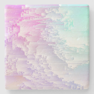Dessous-de-verre En Pierre Pastel Glitch