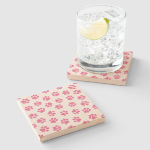 Dessous-de-verre En Pierre Patrouilles De Doodle, Paws De Chien, Paws Roses