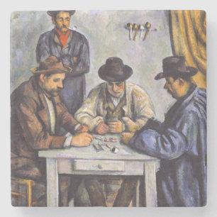 Dessous-de-verre En Pierre Paul Cezanne - Les Joueurs De Cartes