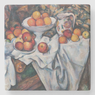Dessous-de-verre En Pierre Paul Cezanne - Vie morte, Pommes et Oranges