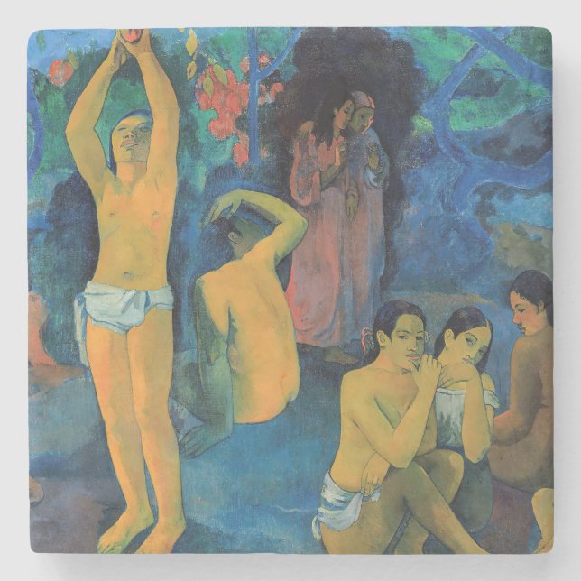 Dessous-de-verre En Pierre Paul Gauguin - D'Où Sommes-Nous Venus ? (Devant)