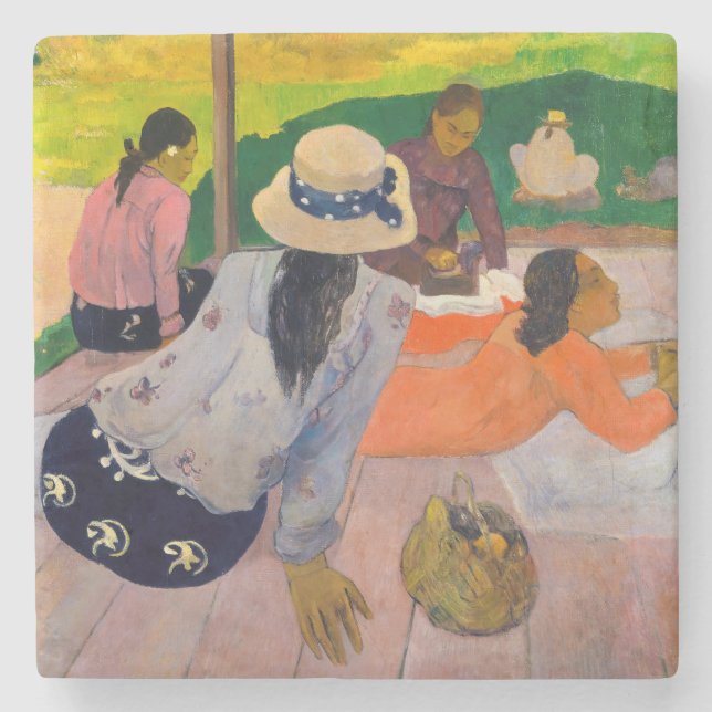 Dessous-de-verre En Pierre Paul Gauguin - La Siesta (Devant)