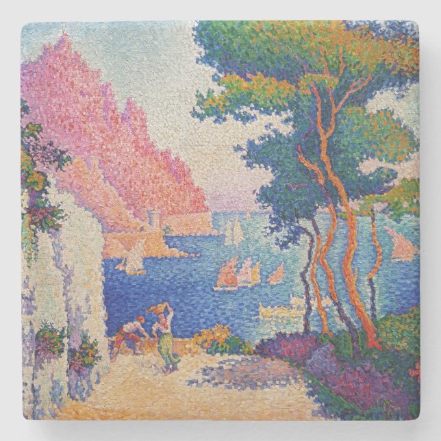 Dessous-de-verre En Pierre Paul Signac - Capo di Noli (Devant)