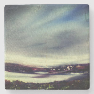 Dessous-de-verre En Pierre Paysage Abstrait