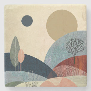 Dessous-de-verre En Pierre Paysage de Imaginaire Hills