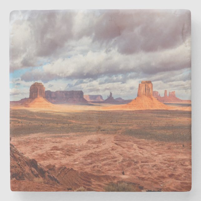 Dessous-de-verre En Pierre Paysage de la vallée des Monuments, AZ (Devant)