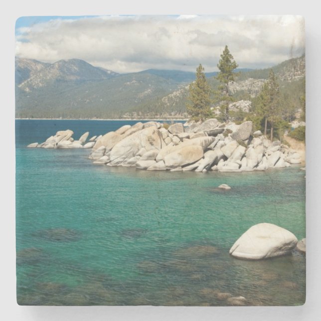 Dessous-de-verre En Pierre Paysage du lac Tahoe (Devant)