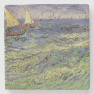 Dessous-de-verre En Pierre Paysage marin de Vincent van Gogh chez