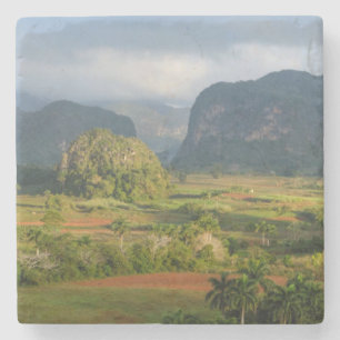 Dessous-de-verre En Pierre Paysage panoramique de vallée, Cuba