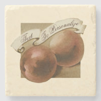 Peaches Vintages personnalisées Retro Fruit Old Sc