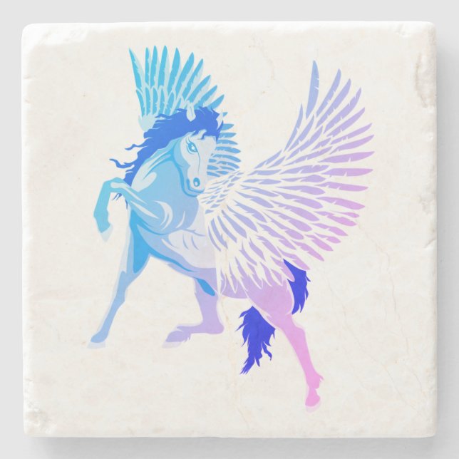 Dessous-de-verre En Pierre Pégase mythologie grecque Cheval ailé (Devant)