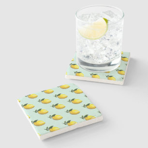 Dessous-de-verre En Pierre Peinture au citron aquarelle