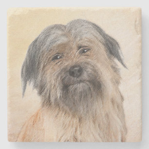 Dessous-de-verre En Pierre Peinture de berger pyrénéenne - Cute Original Chie