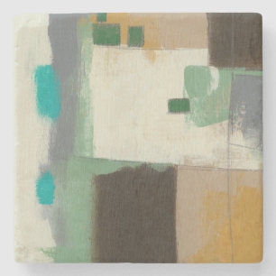 Dessous-de-verre En Pierre Peinture d'expressioniste avec les courses lourdes