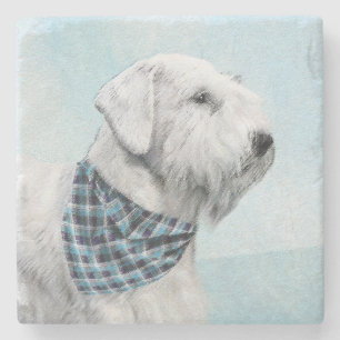 Dessous-de-verre En Pierre Peinture Sealyham Terrier - Cute Original Chien Ar