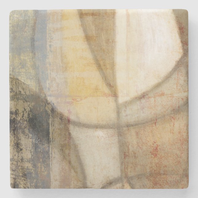 Dessous-de-verre En Pierre Peinture texturée rugueuse sur la Terre (Devant)