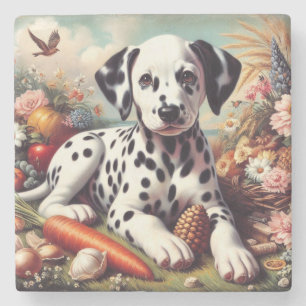Dessous-de-verre En Pierre Peinture vintage dalmate
